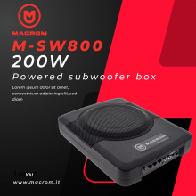 Macrom M-SW 800 Subwoofer auto amplificado